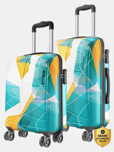 SAFARI Hard Body Set of 2 Luggage 4 Wheels - Luma Neo - Multicolor