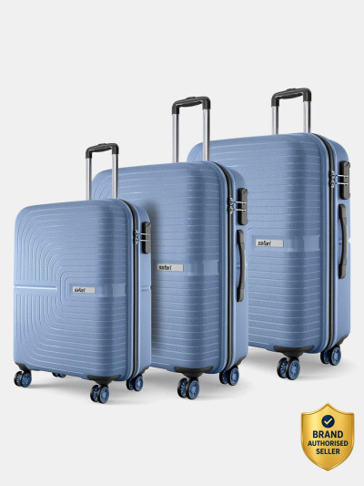 SAFARI Hard Body Set of 3 Luggage 8 Wheels - ECLIPSENEO 3 (Small